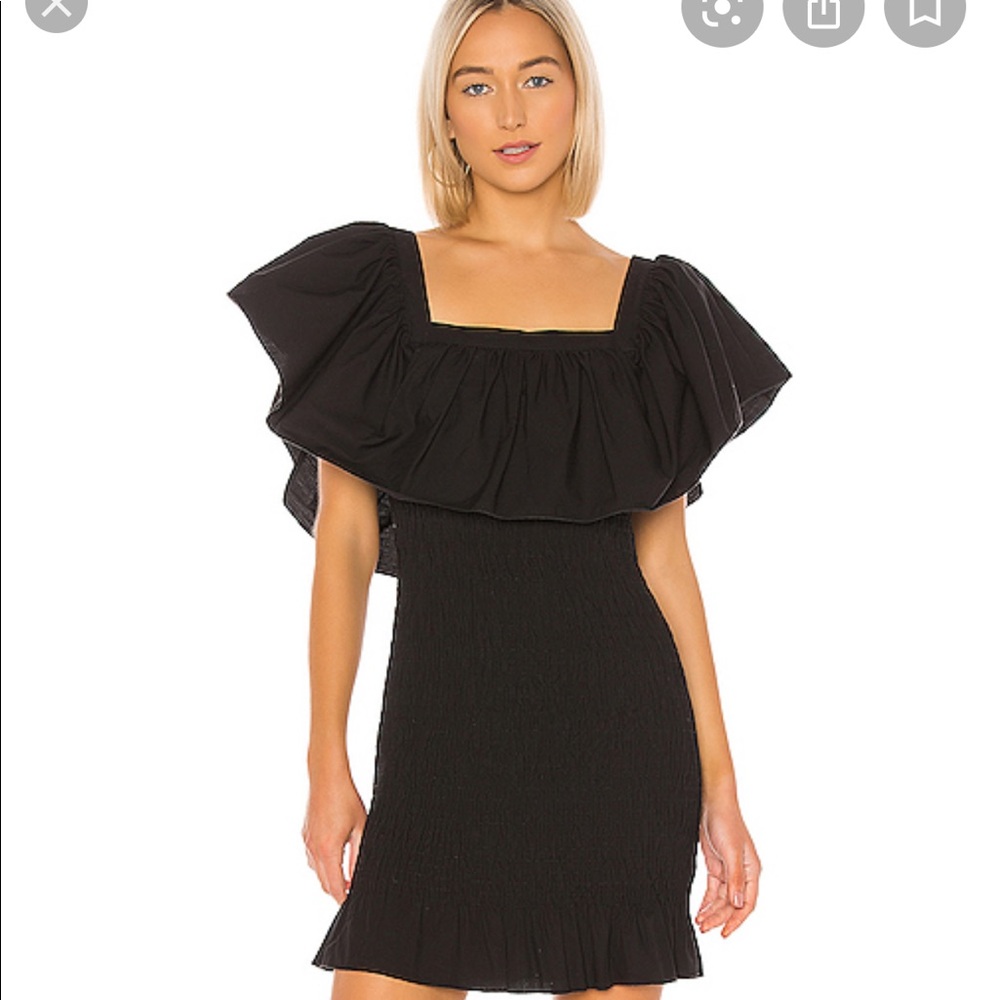 NWT Solid & Striped Smocked Ruffle Dress